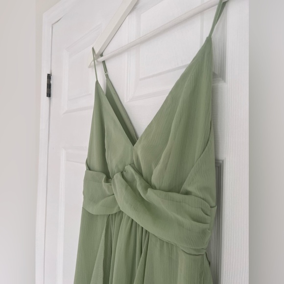 ASOS DESIGN cami midi dress with soft layered skirt and ruched bodice - Picture 7 of 7